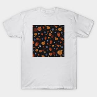 Fruit pattern (black) T-Shirt